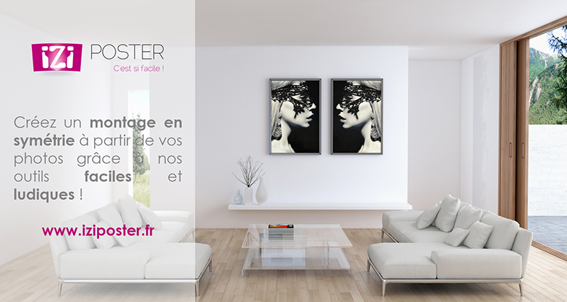 créer un poster en symétrie avec vos images