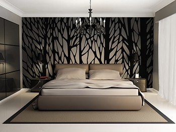 Adhésif textile BLACK FOREST 300x260 cm