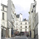 Toile écologique Rue de Paris 250x260 cm